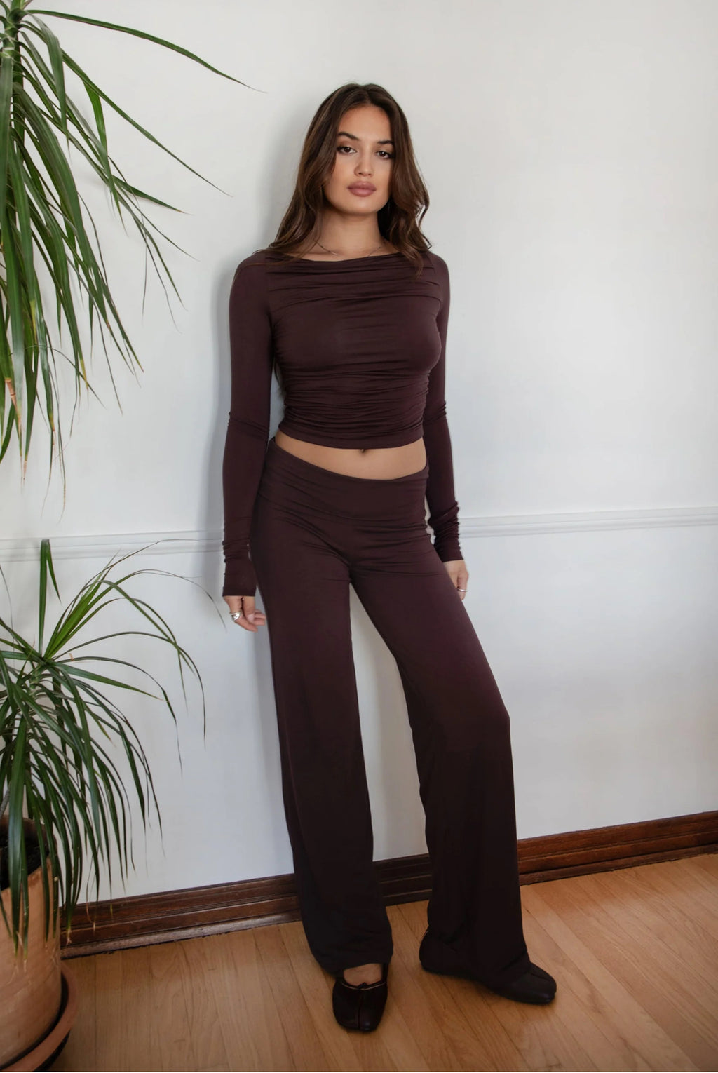 SORA Fold Over Straight Leg Leggings